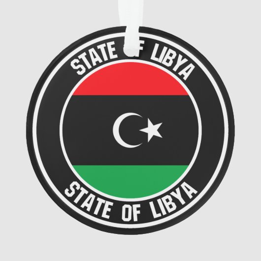 Libyen-Runde Ornament (Rückseite)