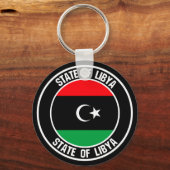 Libyen-Runde Schlüsselanhänger (Vorderseite)
