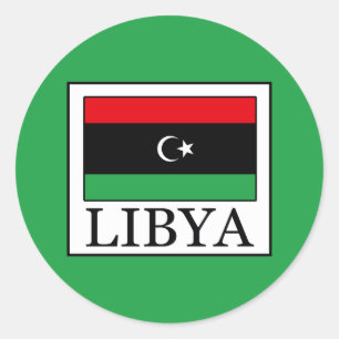 Libyen Runder Aufkleber