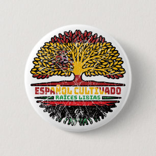 Libyen - Spanien - Roots-Flagge Button