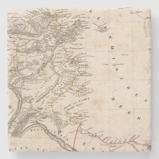 Libyen Steinuntersetzer (Vorderseite)