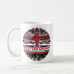 Libyen UK Vereinigtes Königreich British Tree Root Kaffeetasse