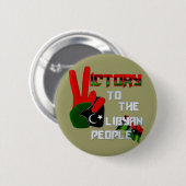 Libyen - Volksarmee-Sieg Grafikgeschenke Button (Vorne & Hinten)