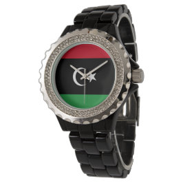 Libyenflagge Armbanduhr