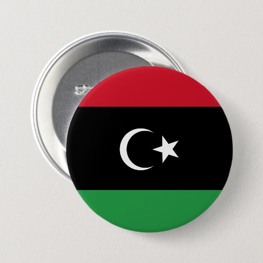 Libyenflagge Button (Vorne & Hinten)