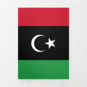 Libyenflagge Dreifach Gefaltete Karte (Cover)