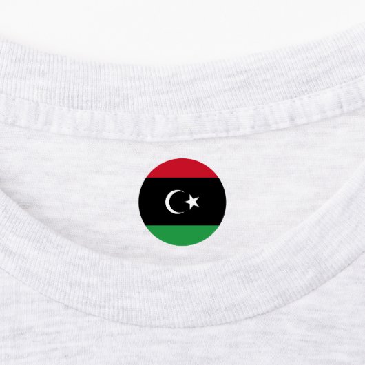 Libyenflagge Etiketten (Befestigt)