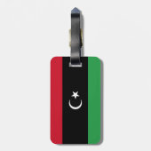 Libyenflagge Gepäckanhänger (Rückseite vertikal)