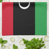 Libyenflagge Geschirrtuch (Gefaltet)