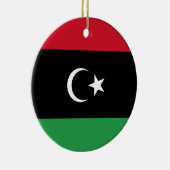 Libyenflagge Keramik Ornament (Rechts)
