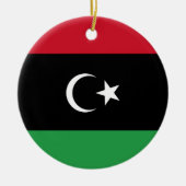 Libyenflagge Keramik Ornament (Vorne)