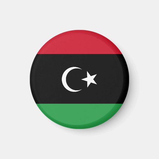 Libyenflagge Magnet (Vorne)