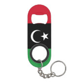 Libyenflagge Mini Flaschenöffner (Rückseite)