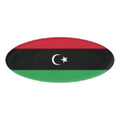 Libyenflagge Namenschild (Vorderseite)
