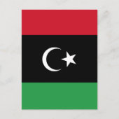 Libyenflagge Postkarte (Vorderseite)