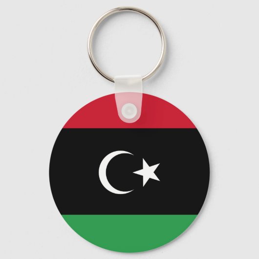 Libyenflagge Schlüsselanhänger (Vorderseite)