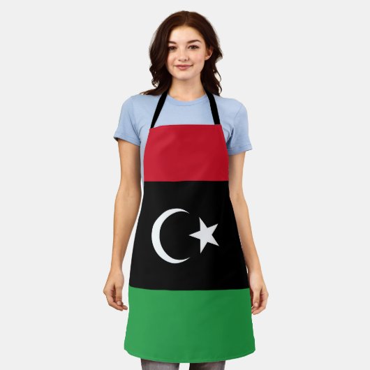 Libyenflagge Schürze (Getragen)