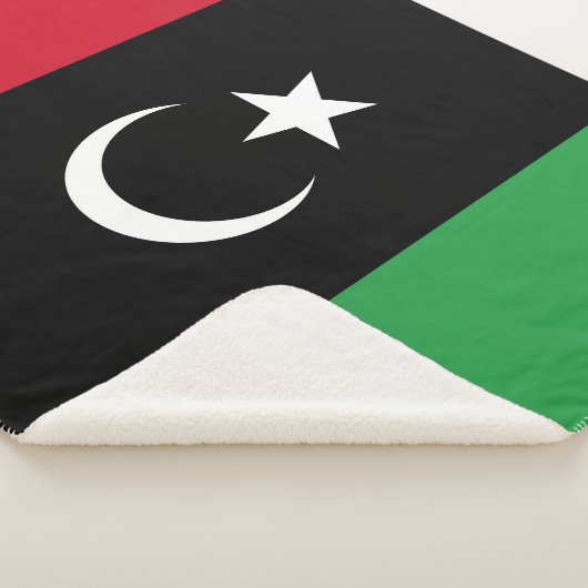 Libyenflagge Sherpadecke (3/4)