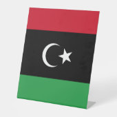 Libyenflagge Sockelschild (Vorderseite)