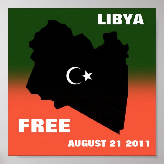 LIBYENFREIER AUGUST 21 2011 POSTER (Vorne)