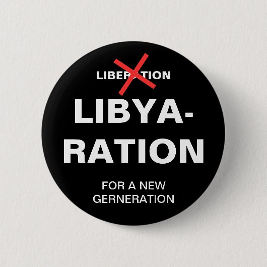 LIBYENRATION FÜR EINE NEUE GENERATION BUTTON (Vorderseite)
