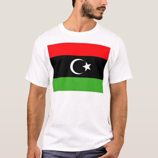 Libyer-Rebellenflagge T-Shirt (Vorderseite)