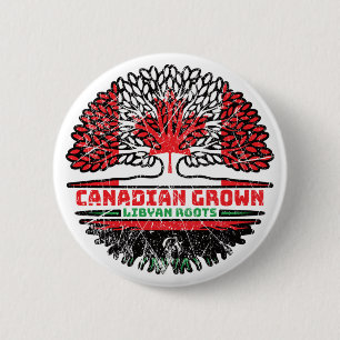 Libysch-Kanadische Tree-Flagge Button