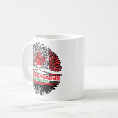 Libysch-Kanadische Tree-Flagge Kaffeetasse (Vorderseite Links)