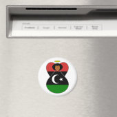 Libysche Engel-Flagge Magnet (In Situ (Geschirrspüler))