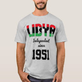 Libysche Feier zur Unabhängigkeit der Flagge T-Shirt (Vorderseite)