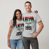 Libysche Feier zur Unabhängigkeit der Flagge T-Shirt (Unisex)