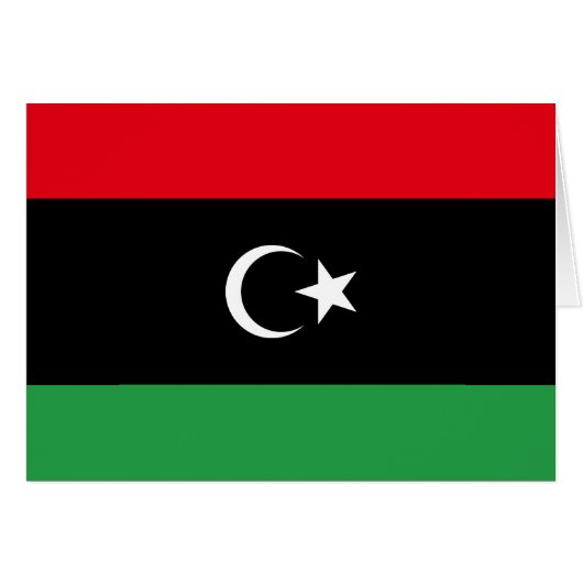 libysche Flagge (Vorderseite (Horizontal))