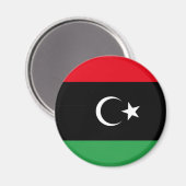 libysche Flagge 1951 Magnet (Vorderseite/Rückseite)