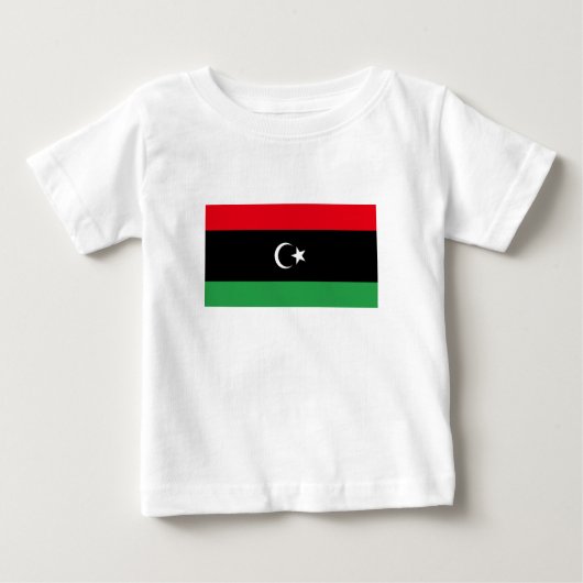 libysche Flagge Baby T-shirt (Vorderseite)