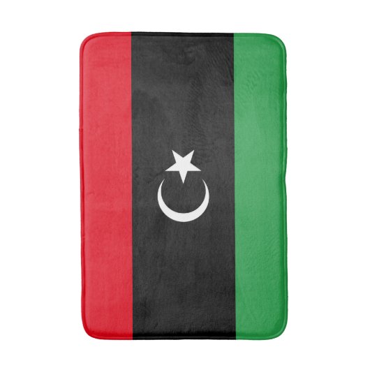 libysche Flagge Badematte (Vorderseite Vertikal)