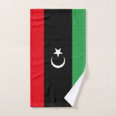 libysche Flagge Badhandtuch Set (Handtuch)