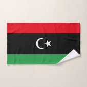 libysche Flagge Badhandtuch Set (Handtuch)