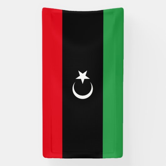 libysche Flagge Banner (Vertikal)