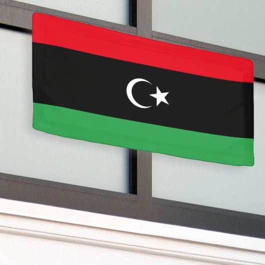 libysche Flagge Banner (Äußeres Gebäude)