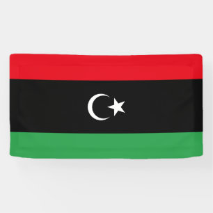 libysche Flagge Banner