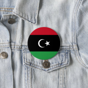 Libysche Flagge Button