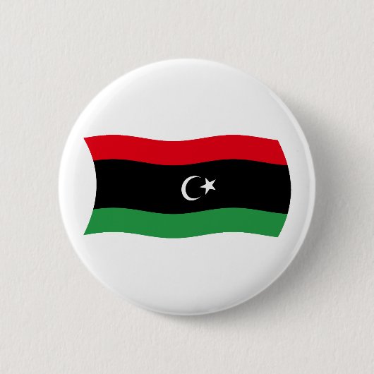 libysche Flagge Button (Vorderseite)