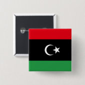 libysche Flagge Button (Vorne & Hinten)