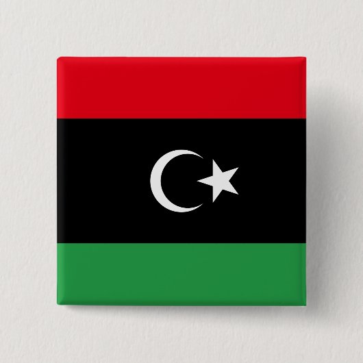libysche Flagge Button (Vorderseite)