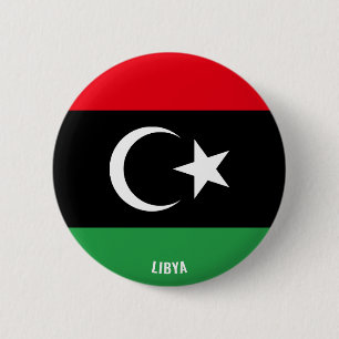 Libysche Flagge Charming Patriotic Button
