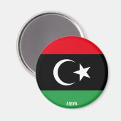 Libysche Flagge Charming Patriotic Magnet (Vorderseite/Rückseite)