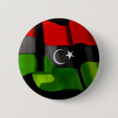 Libysche Flagge der Button (Vorderseite)