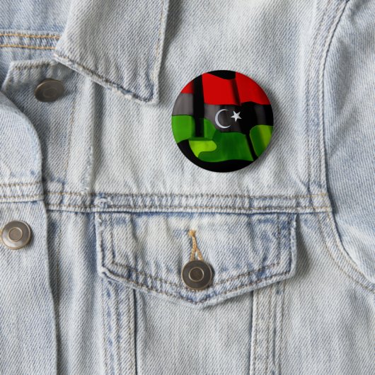 Libysche Flagge der Button (Beispiel)