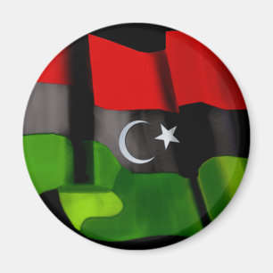 Libysche Flagge der Magnet