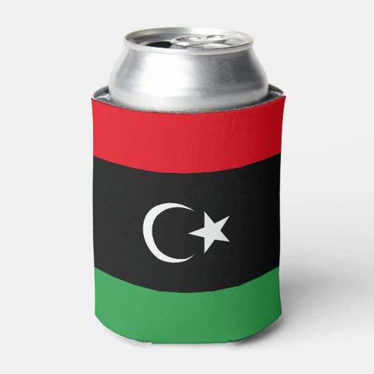 libysche Flagge Dosenkühler (Kanne Vorderseite)